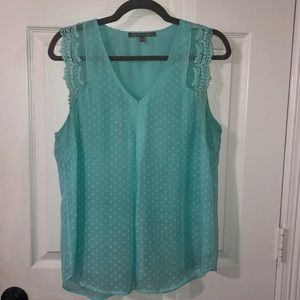 Baby blue blouse tank top